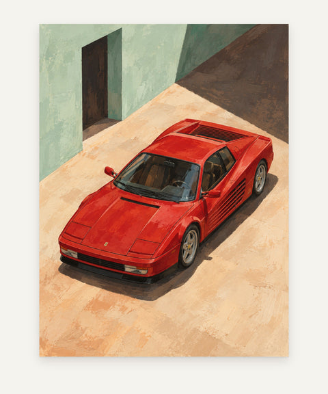 Apricot & Scarlet art print