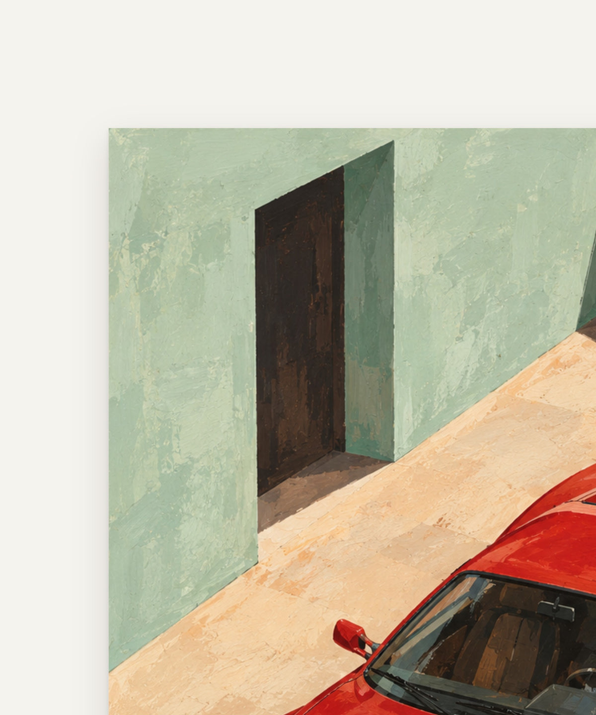 Apricot & Scarlet art print