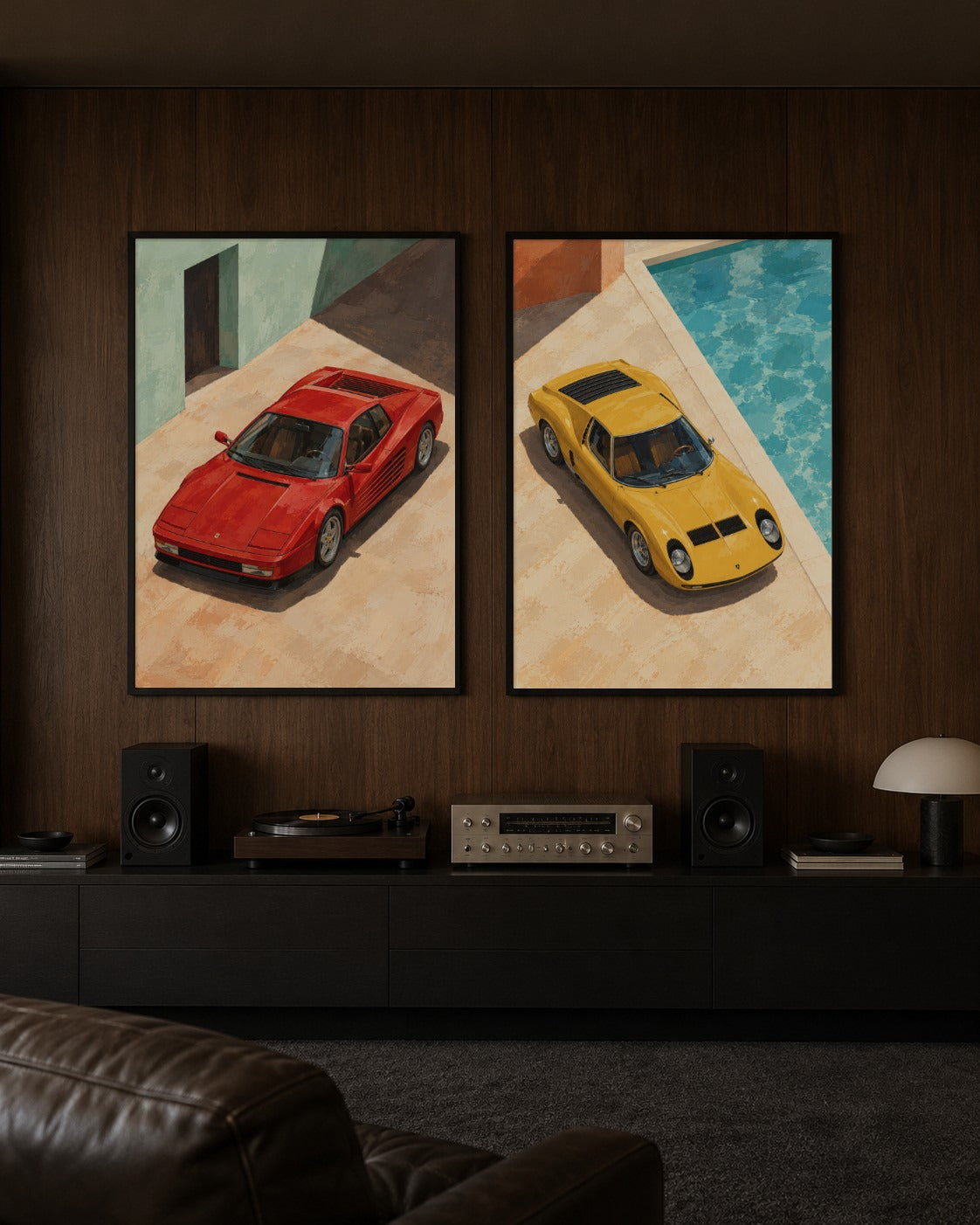 Apricot & Scarlet art print