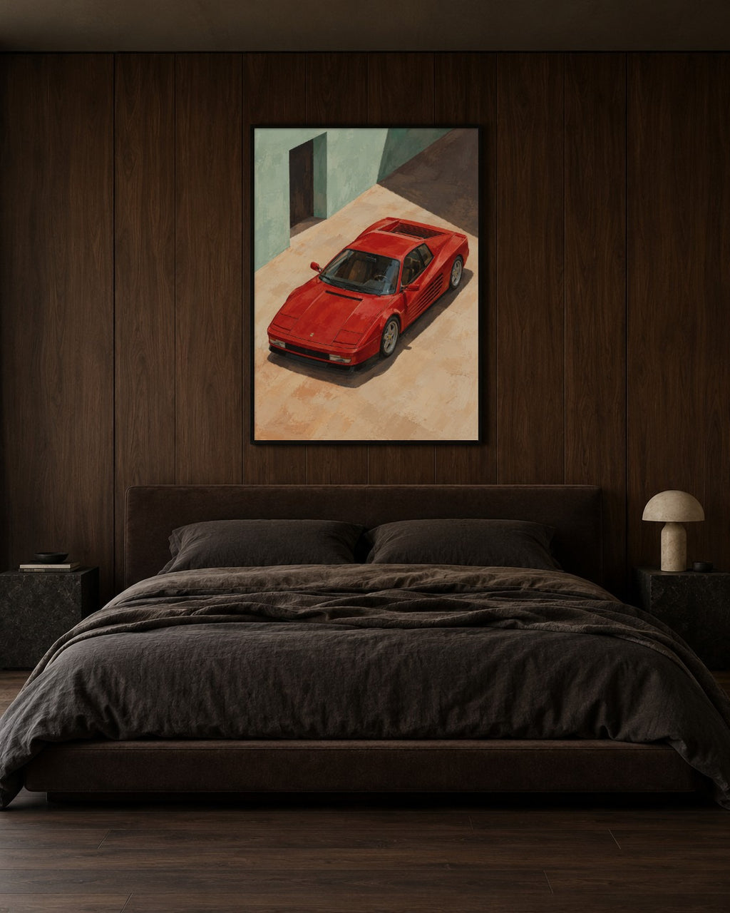 Apricot & Scarlet art print