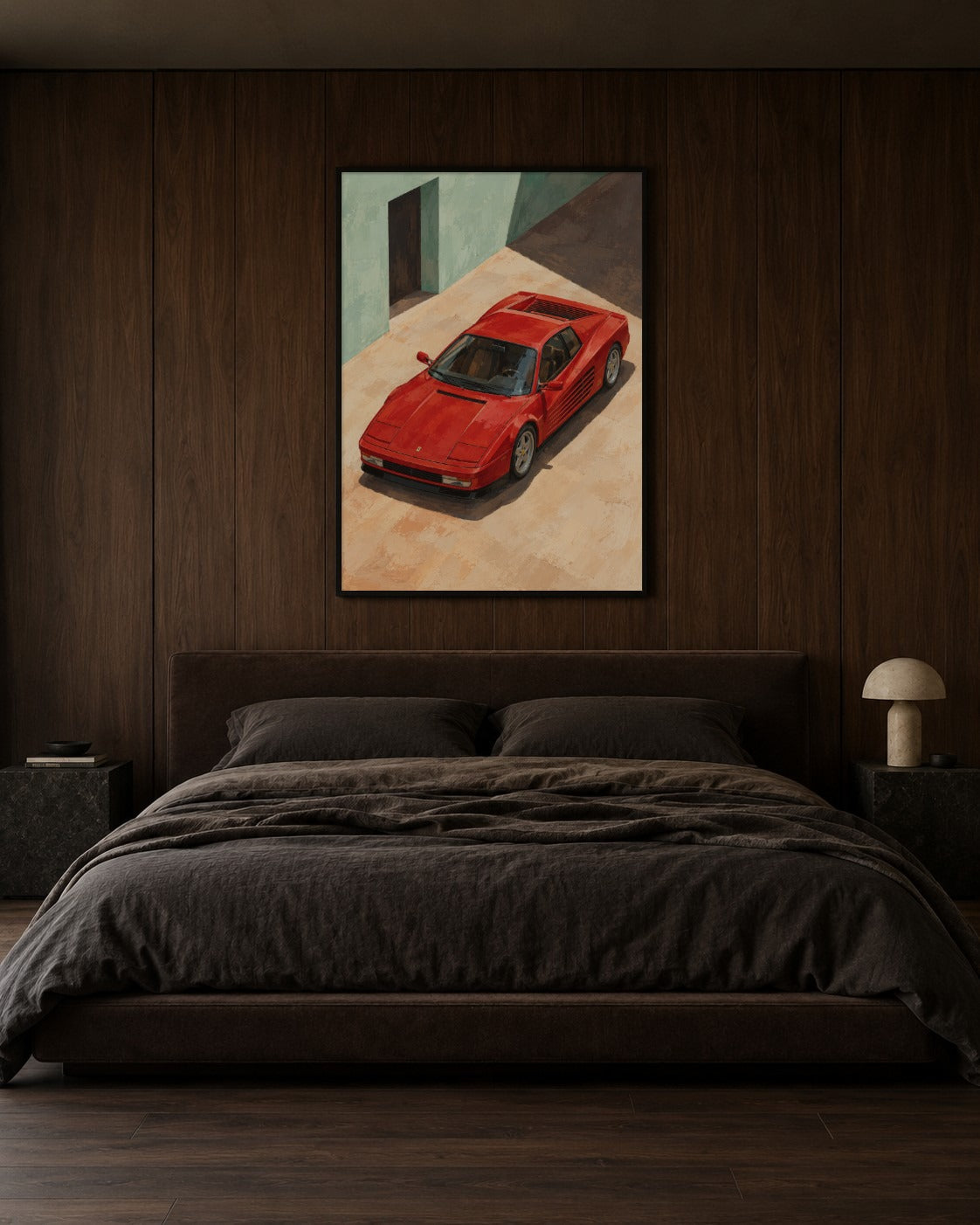 Apricot & Scarlet art print