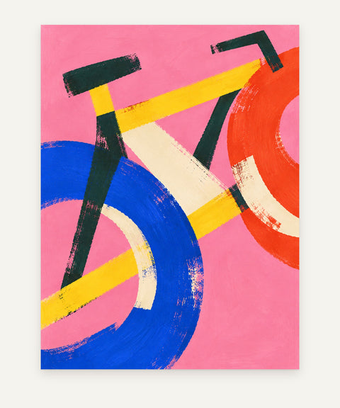 Blush & Indigo art print