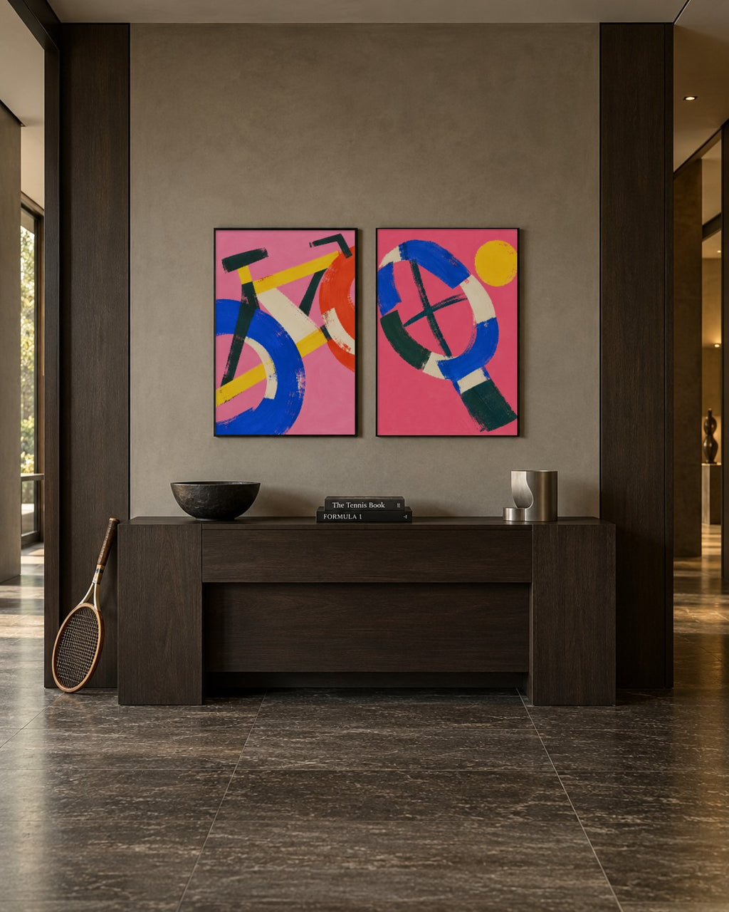 Blush & Indigo art print