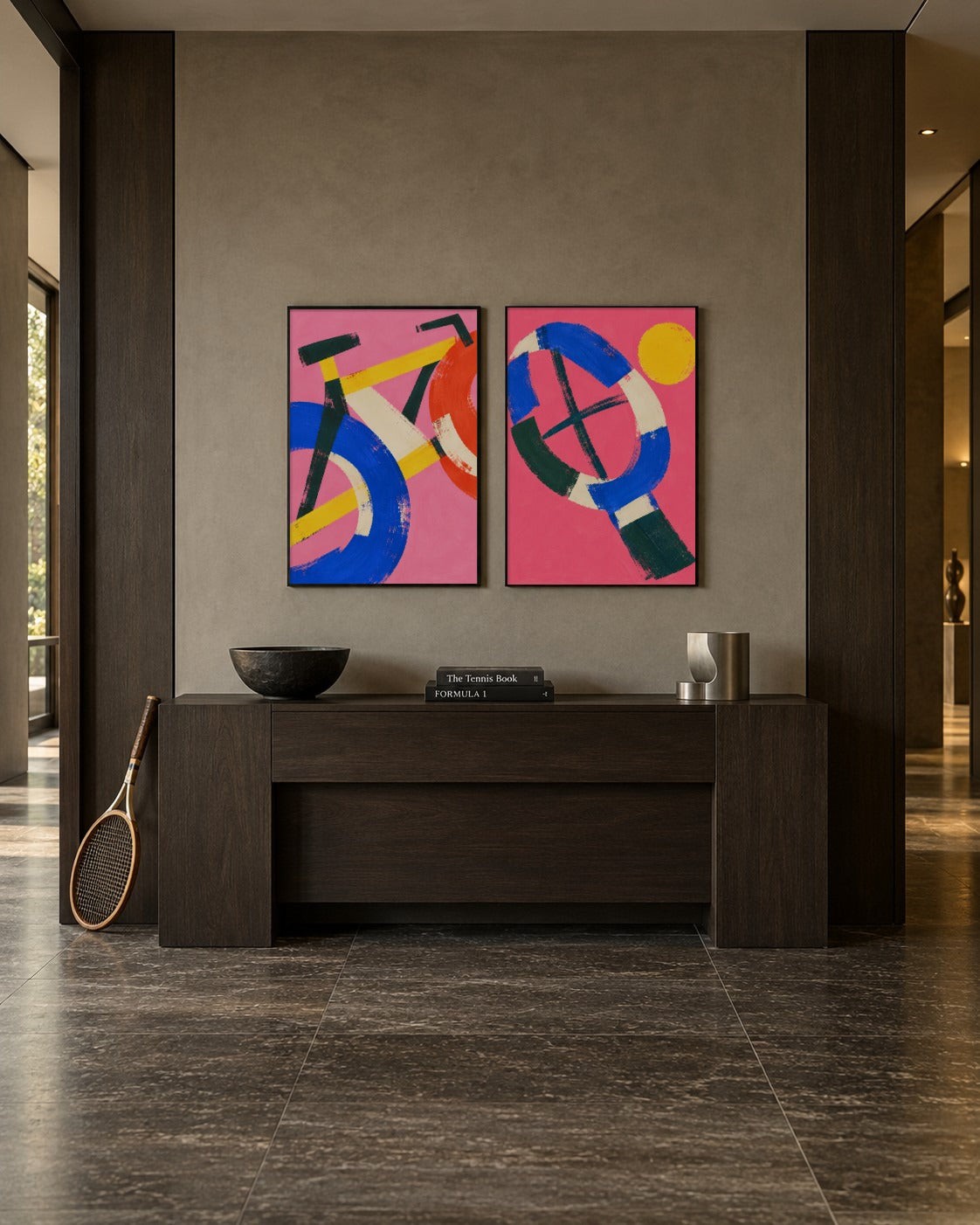 Blush & Indigo art print