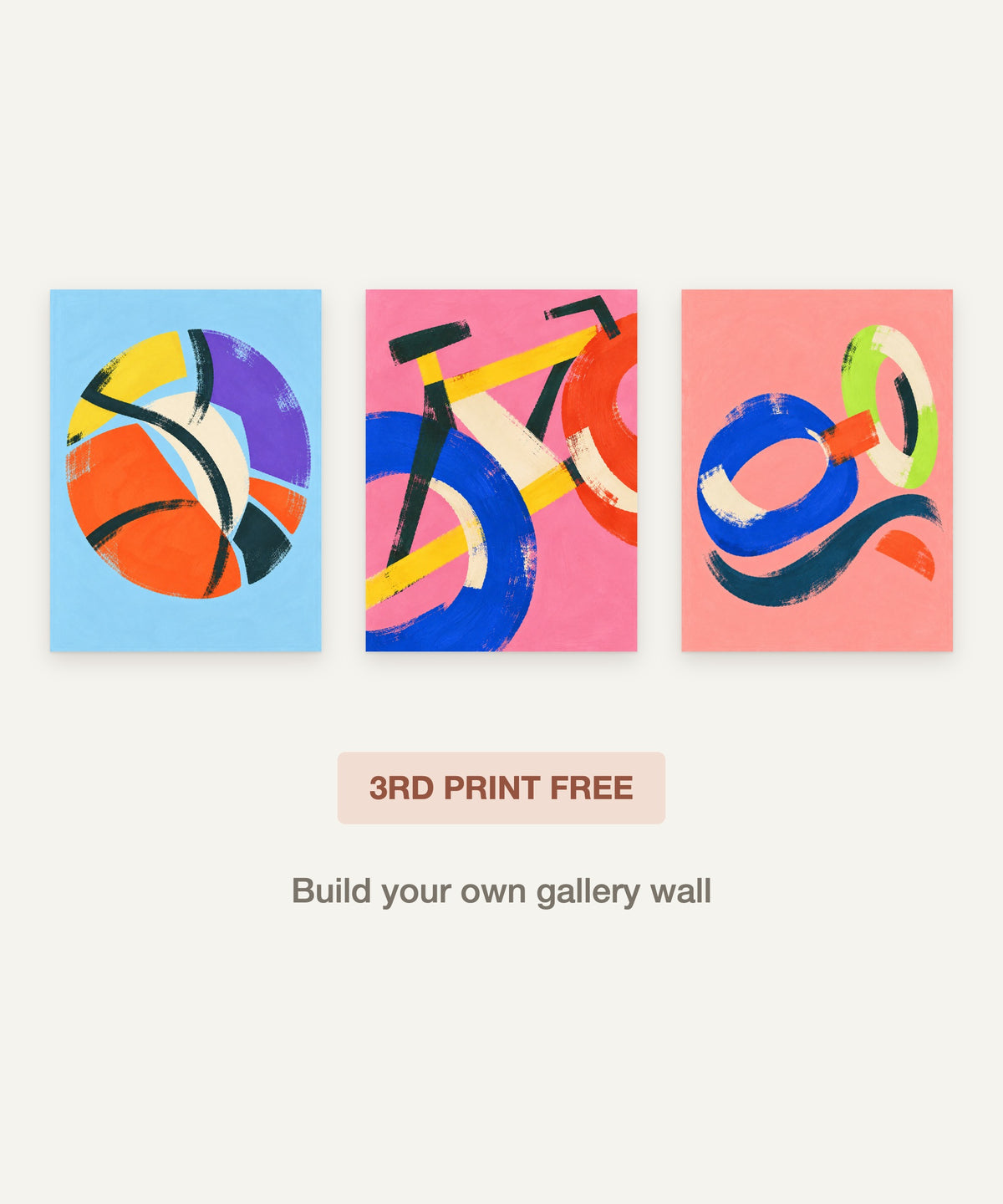 Blush & Indigo art print