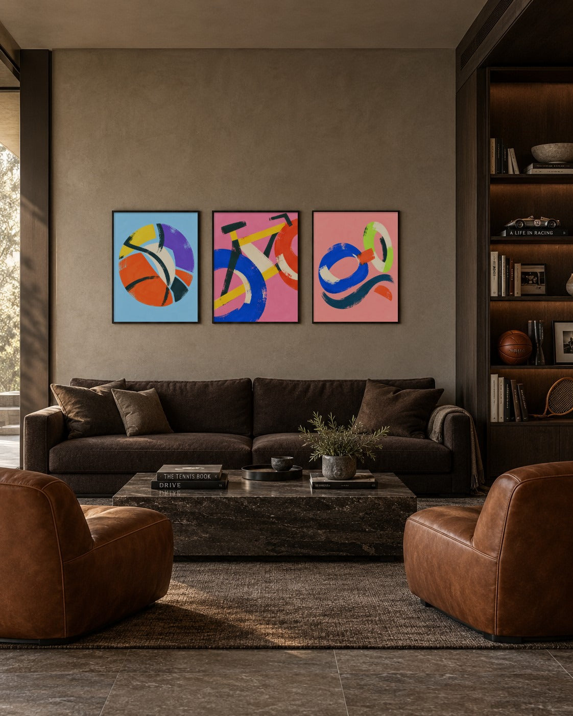 Blush & Indigo art print