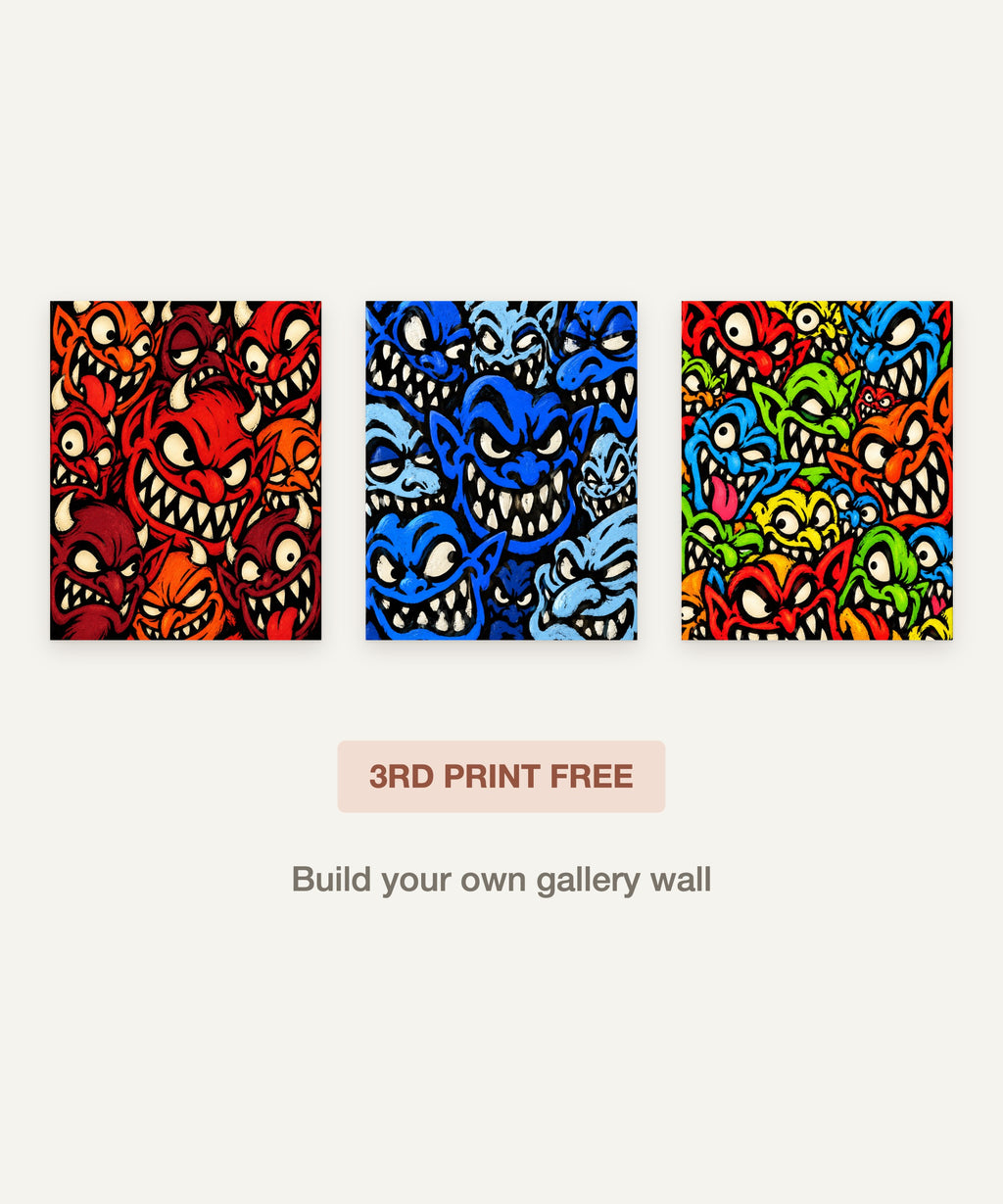 Cobalt & Ink art print