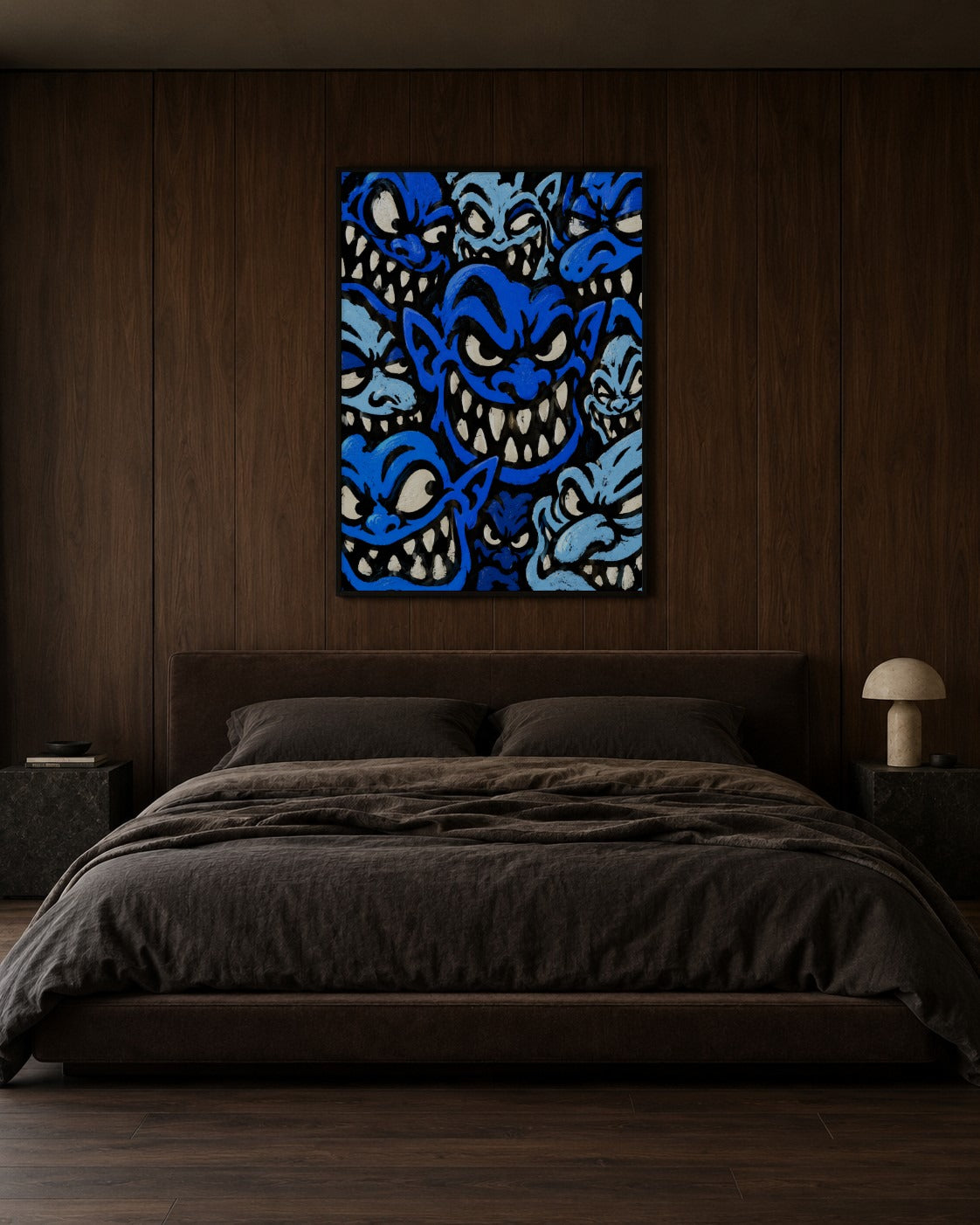 Cobalt & Ink art print