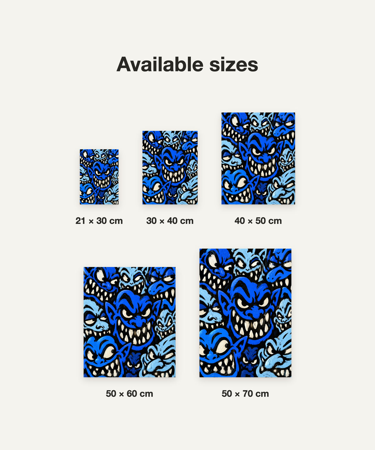 Cobalt & Ink art print