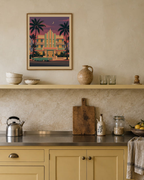 Composition in Cobalt art print
