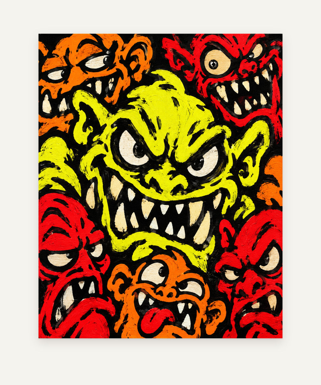 Fragment in Saffron art print