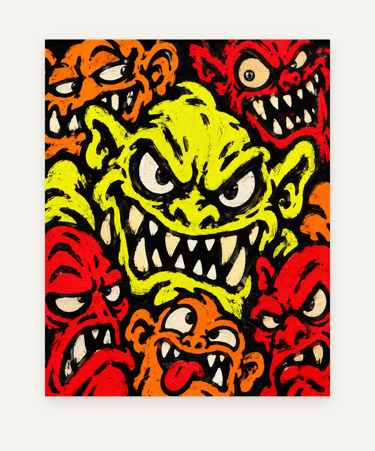 Fragment in Saffron art print
