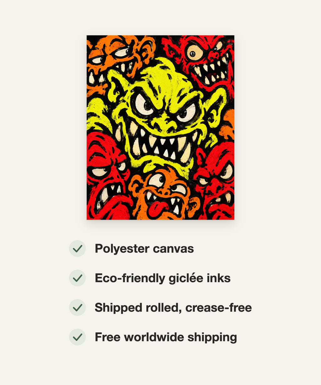 Fragment in Saffron art print