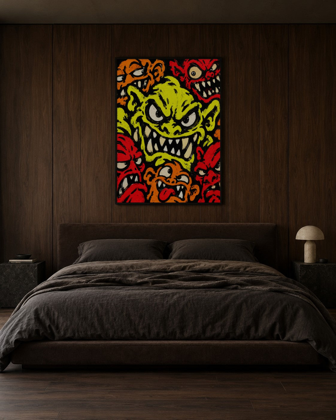 Fragment in Saffron art print