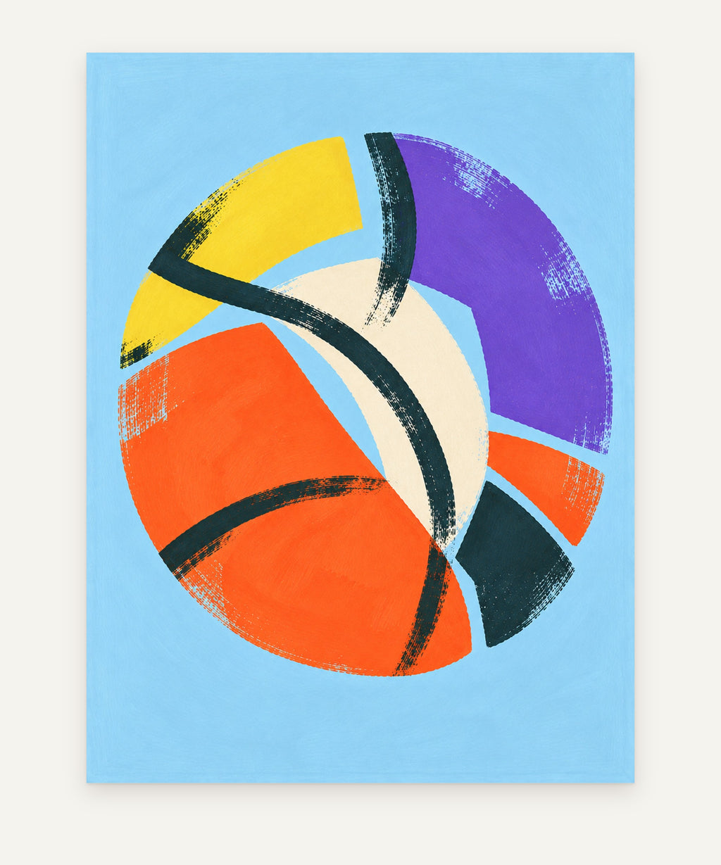 Indigo Fragment art print