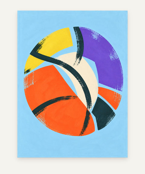 Indigo Fragment art print