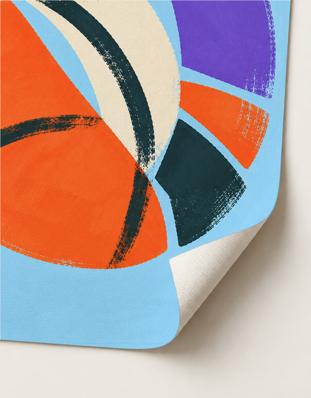 Indigo Fragment art print