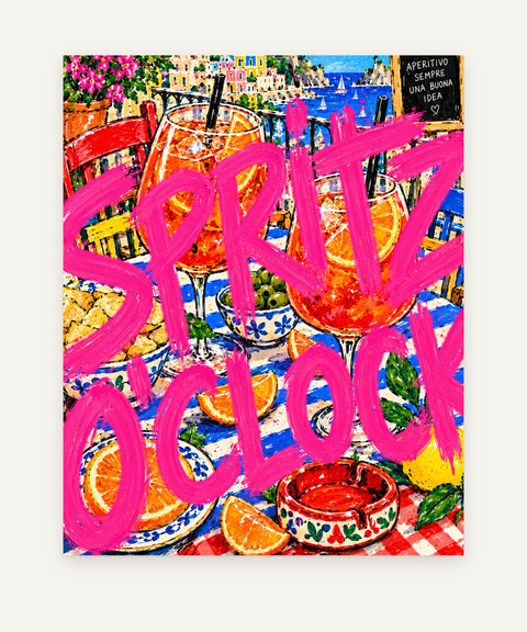 Magenta & Scarlet art print