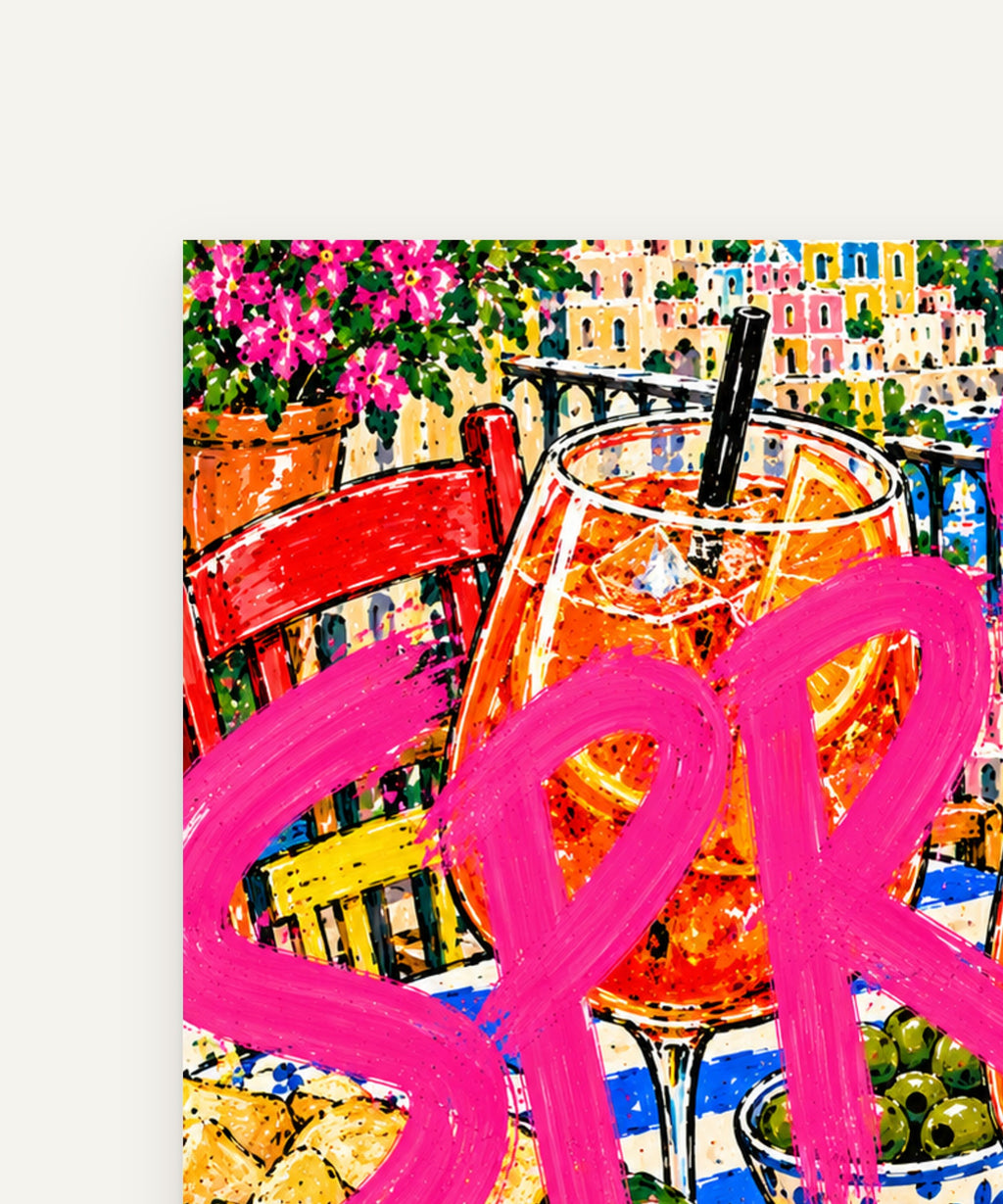 Magenta & Scarlet art print