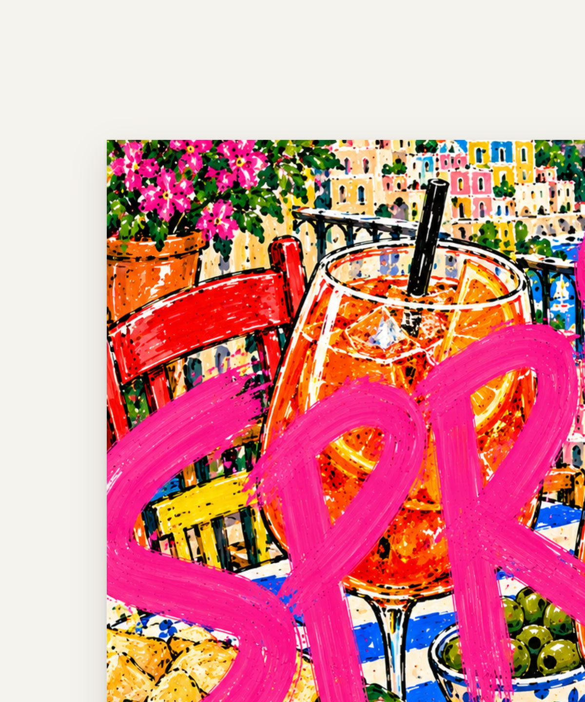 Magenta & Scarlet art print