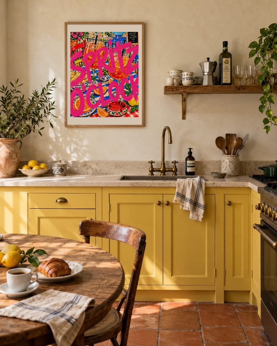 Magenta & Scarlet art print
