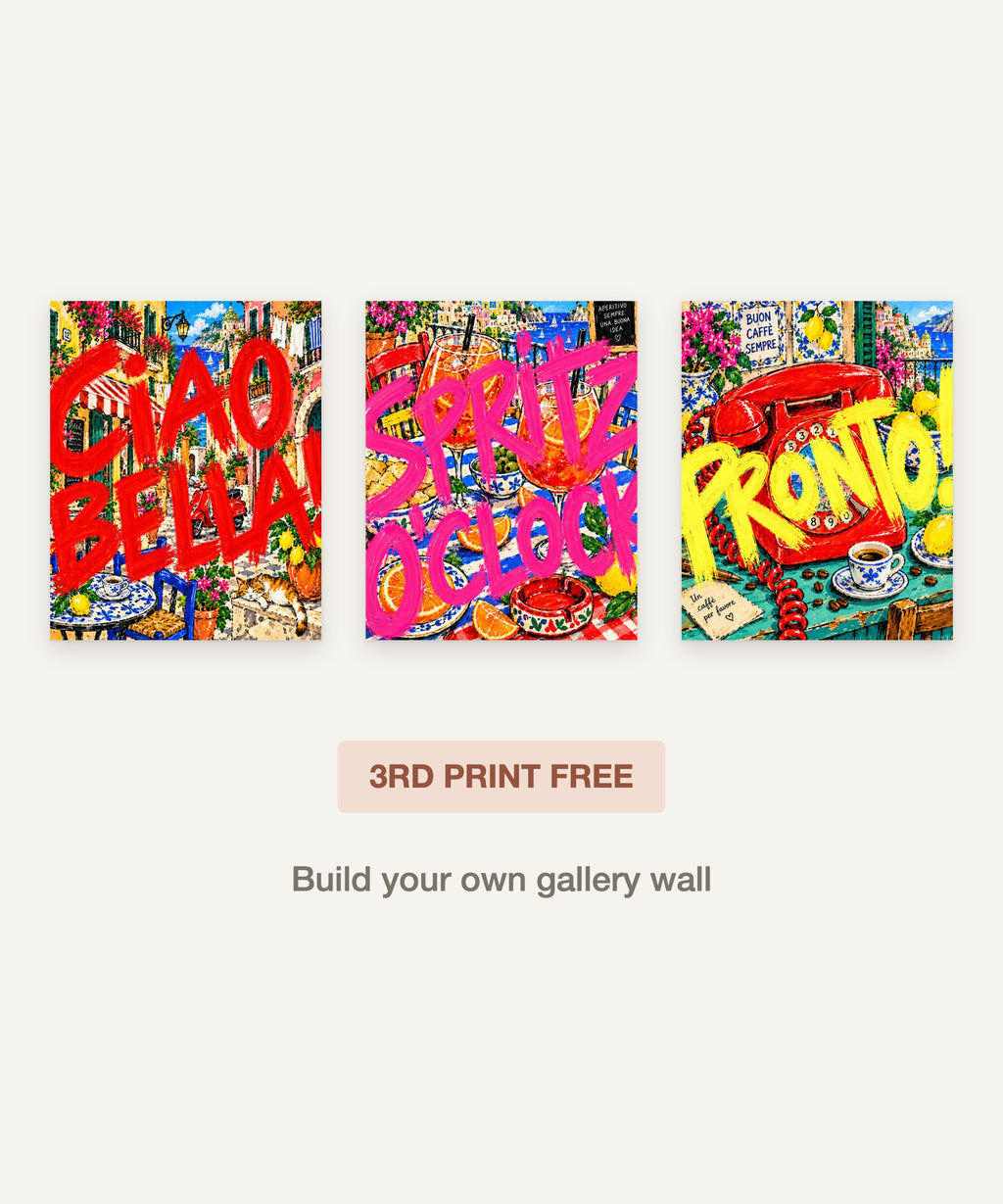 Magenta & Scarlet art print