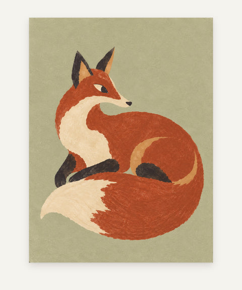 Marigold & Vermilion art print