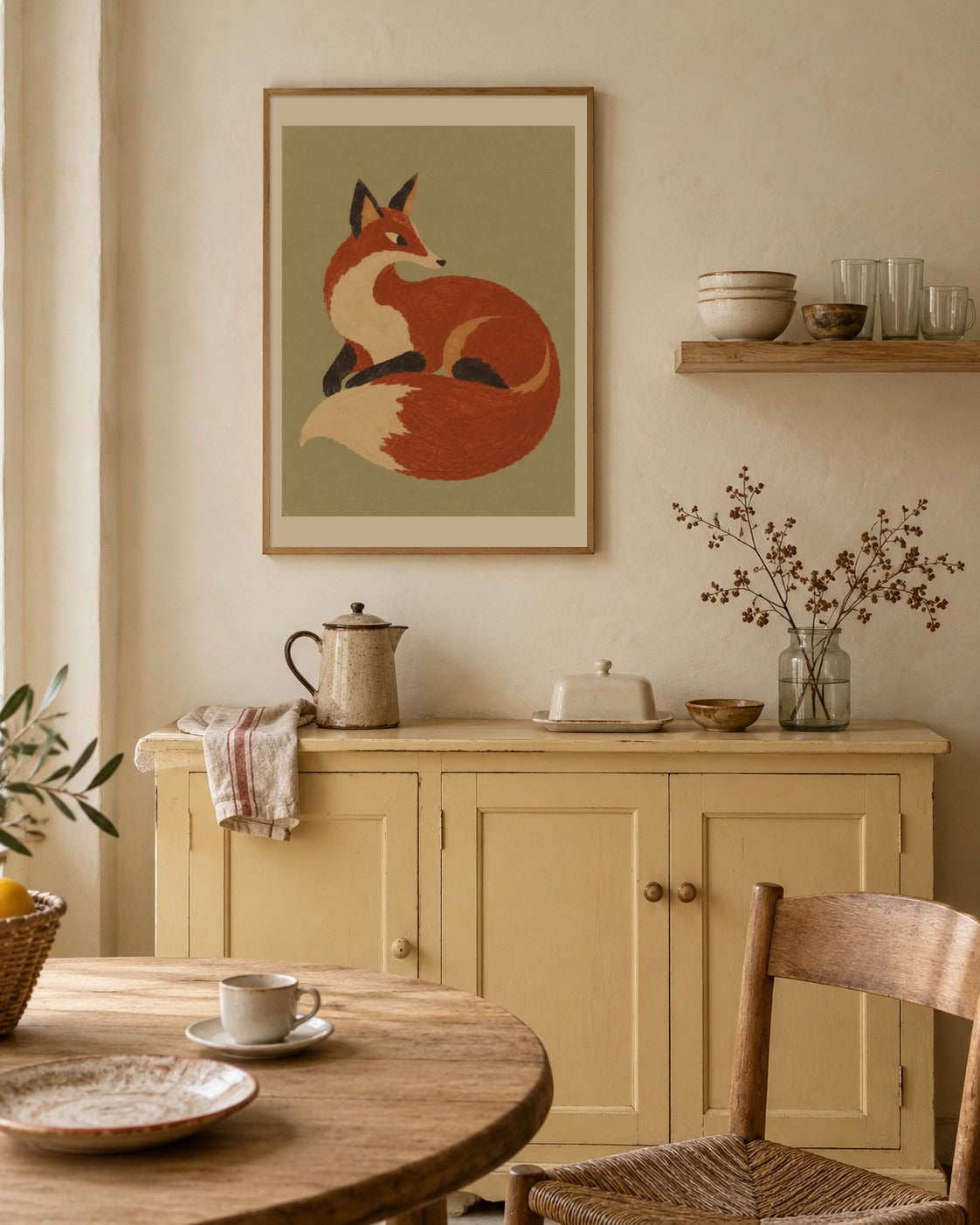 Marigold & Vermilion art print