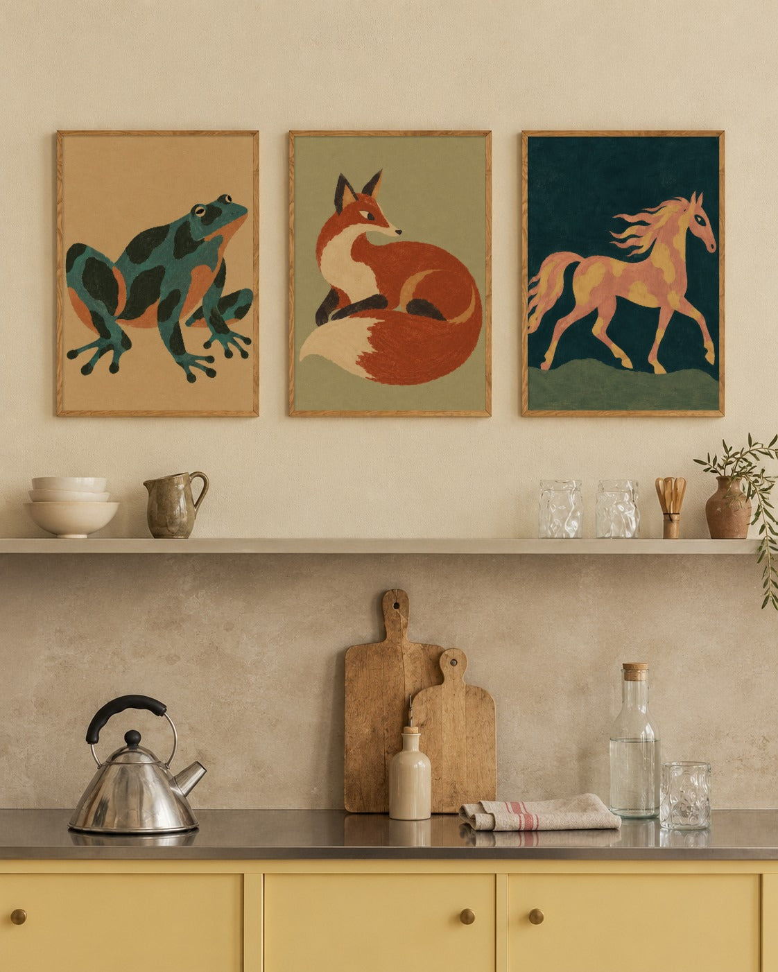 Marigold & Vermilion art print