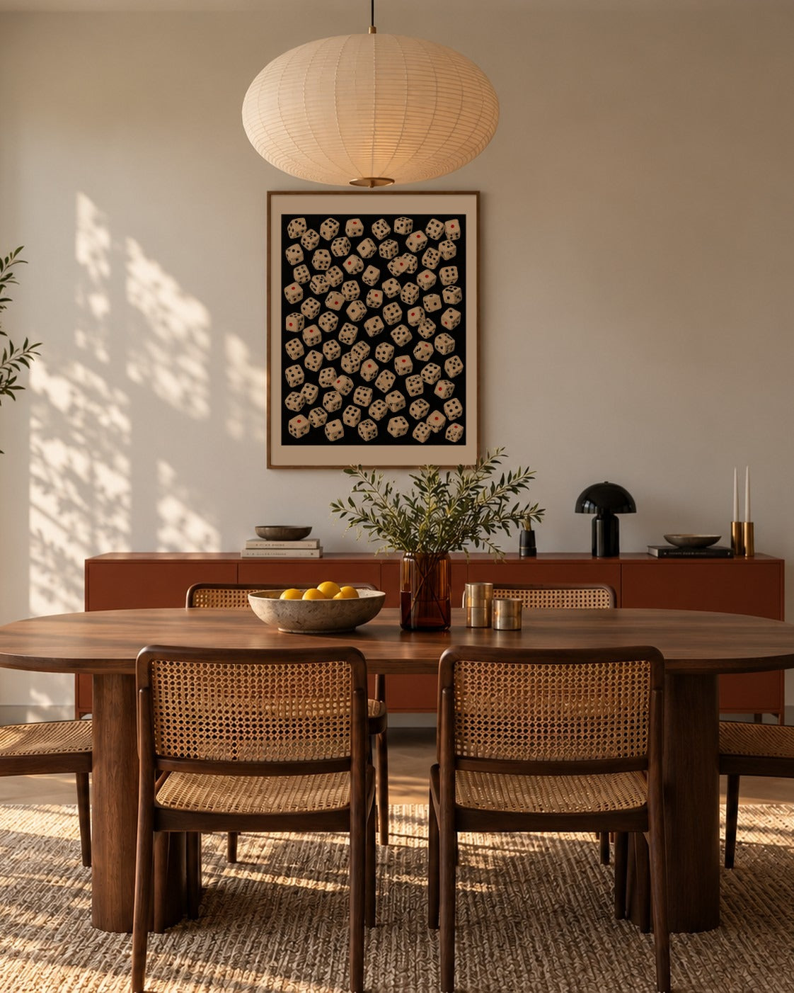 Motion in Apricot art print