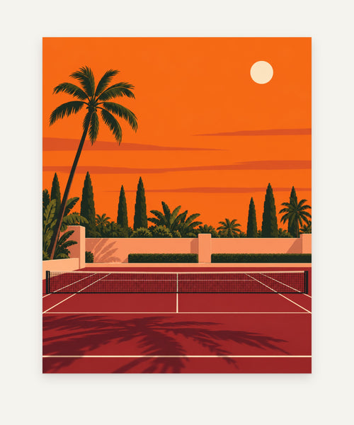 Motion in Coral art print