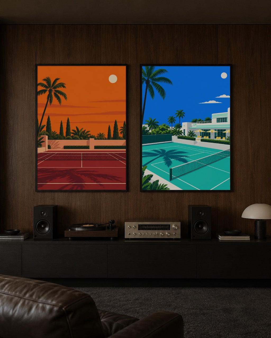 Motion in Coral art print