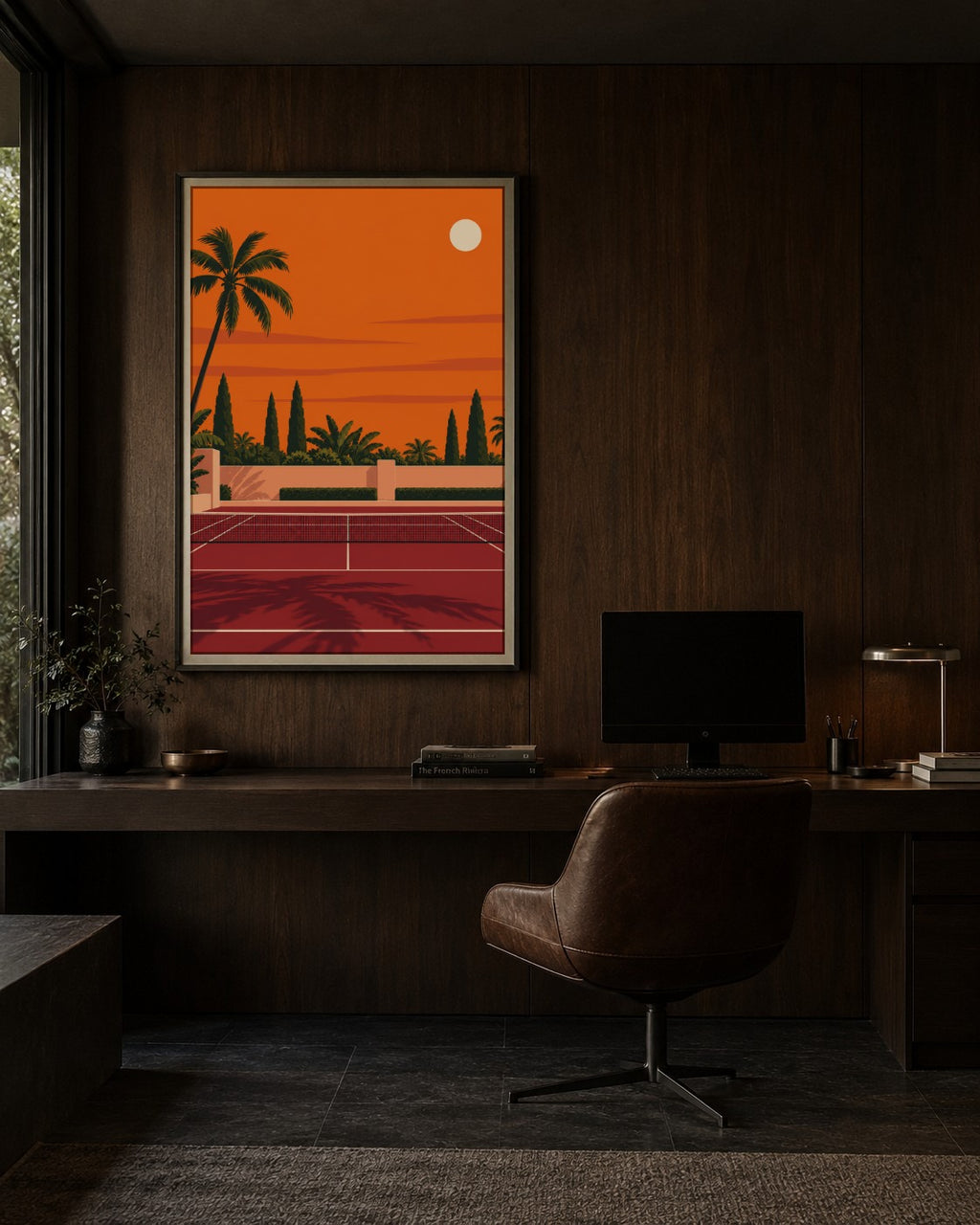 Motion in Coral art print
