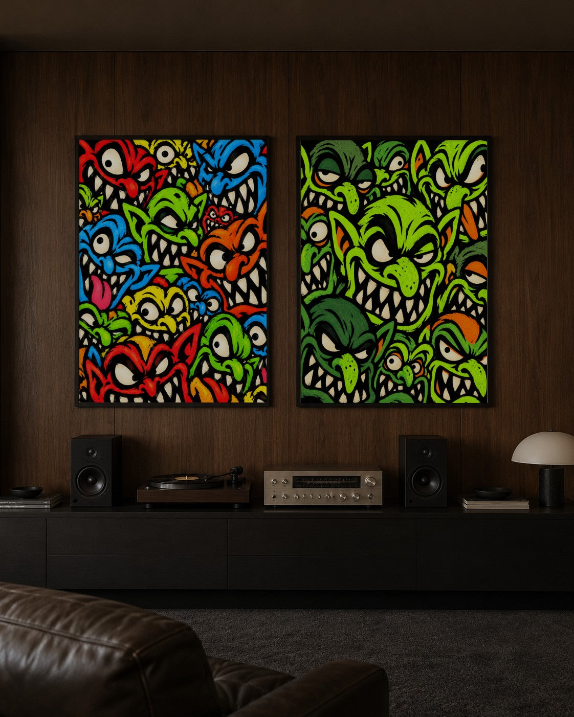 Play in Indigo art print