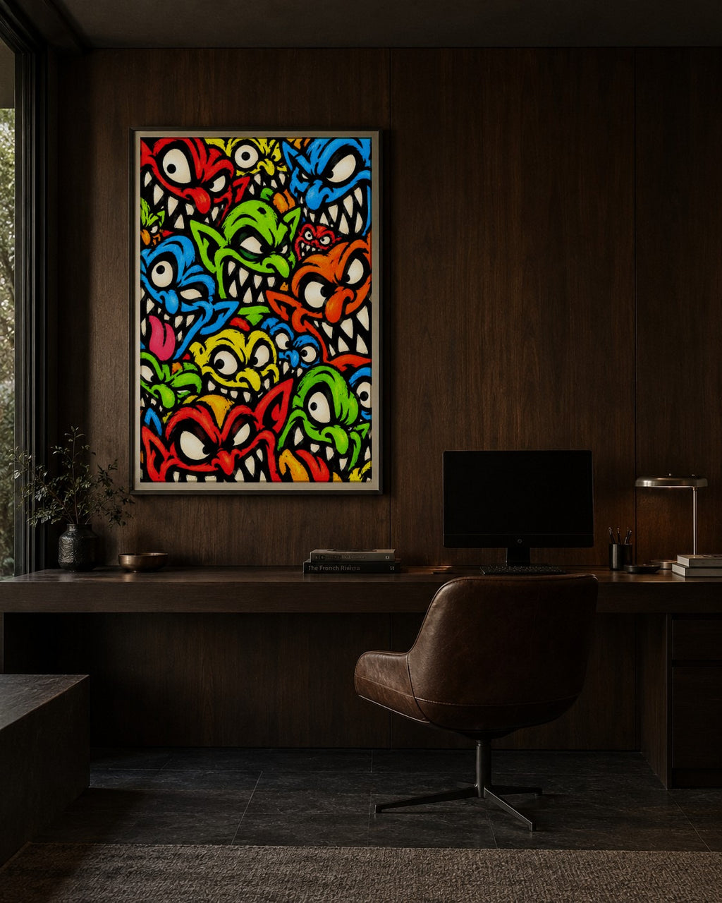 Play in Indigo art print