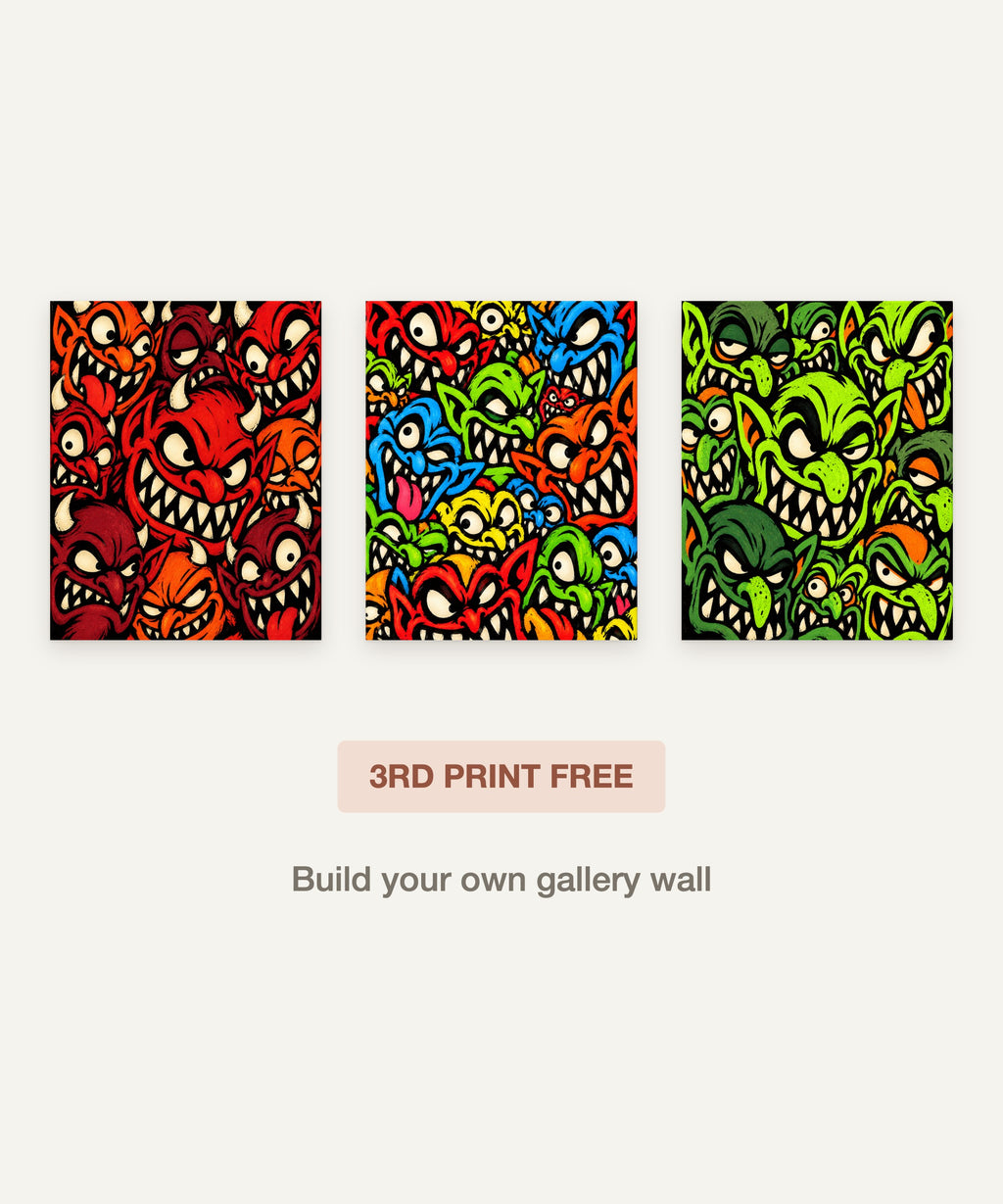 Play in Indigo art print