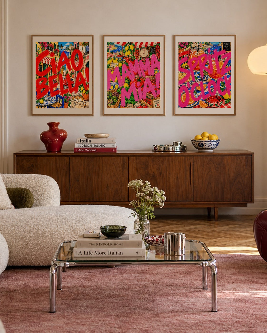 Pulse in Rose art print