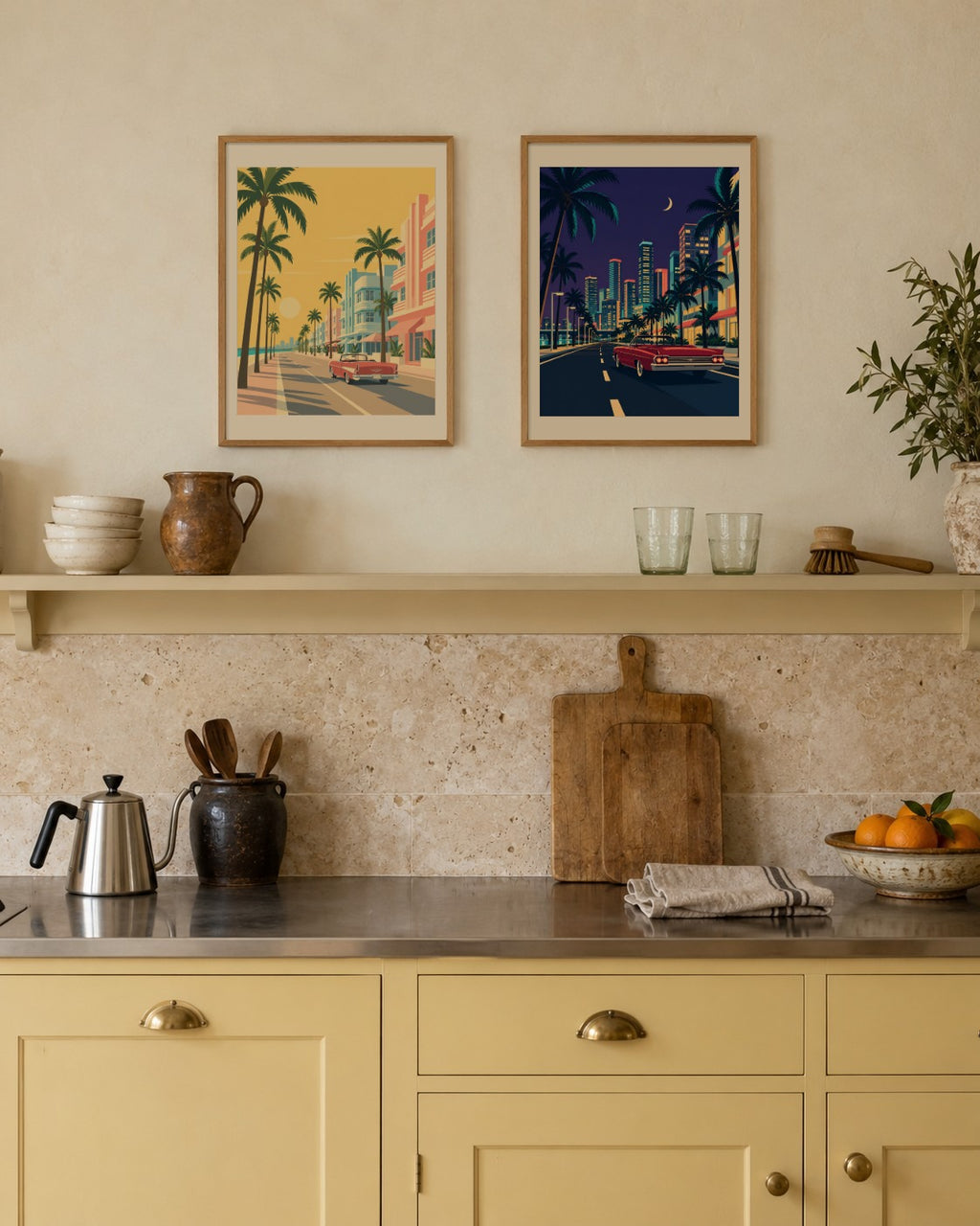 Saffron & Apricot art print