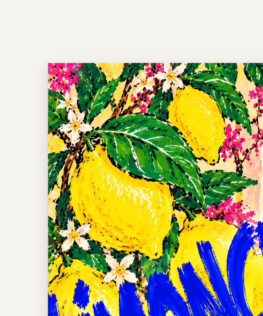 Saffron & Cobalt art print