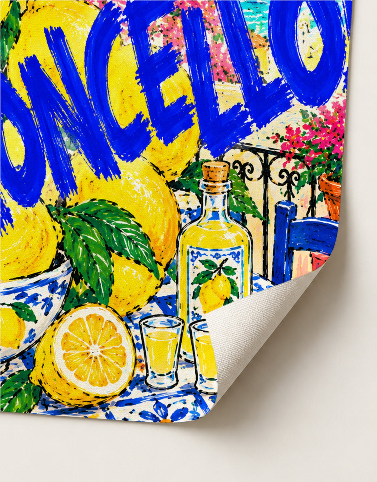 Saffron & Cobalt art print