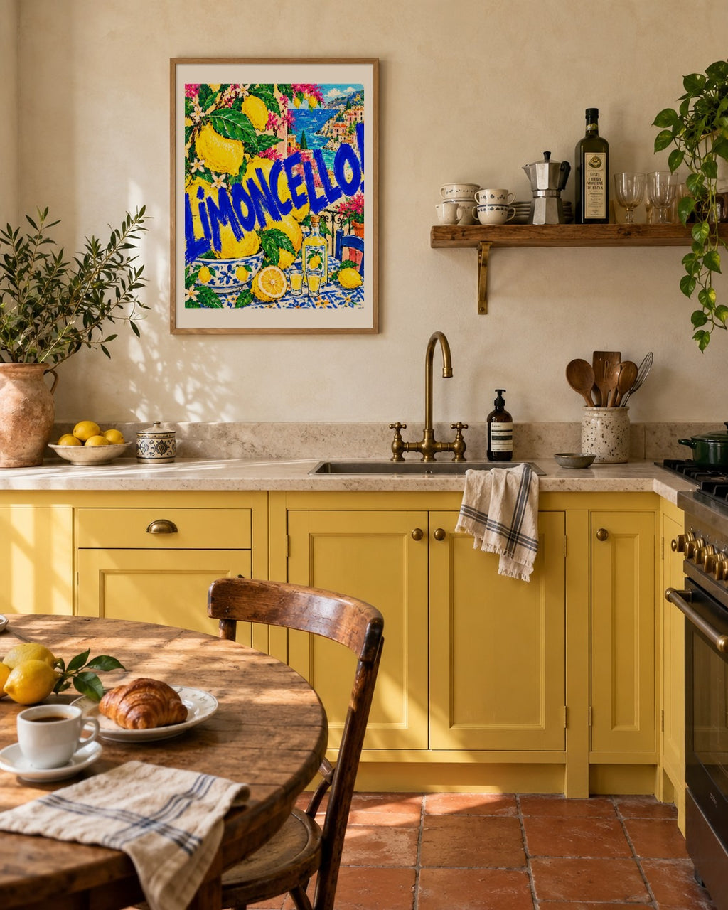 Saffron & Cobalt art print