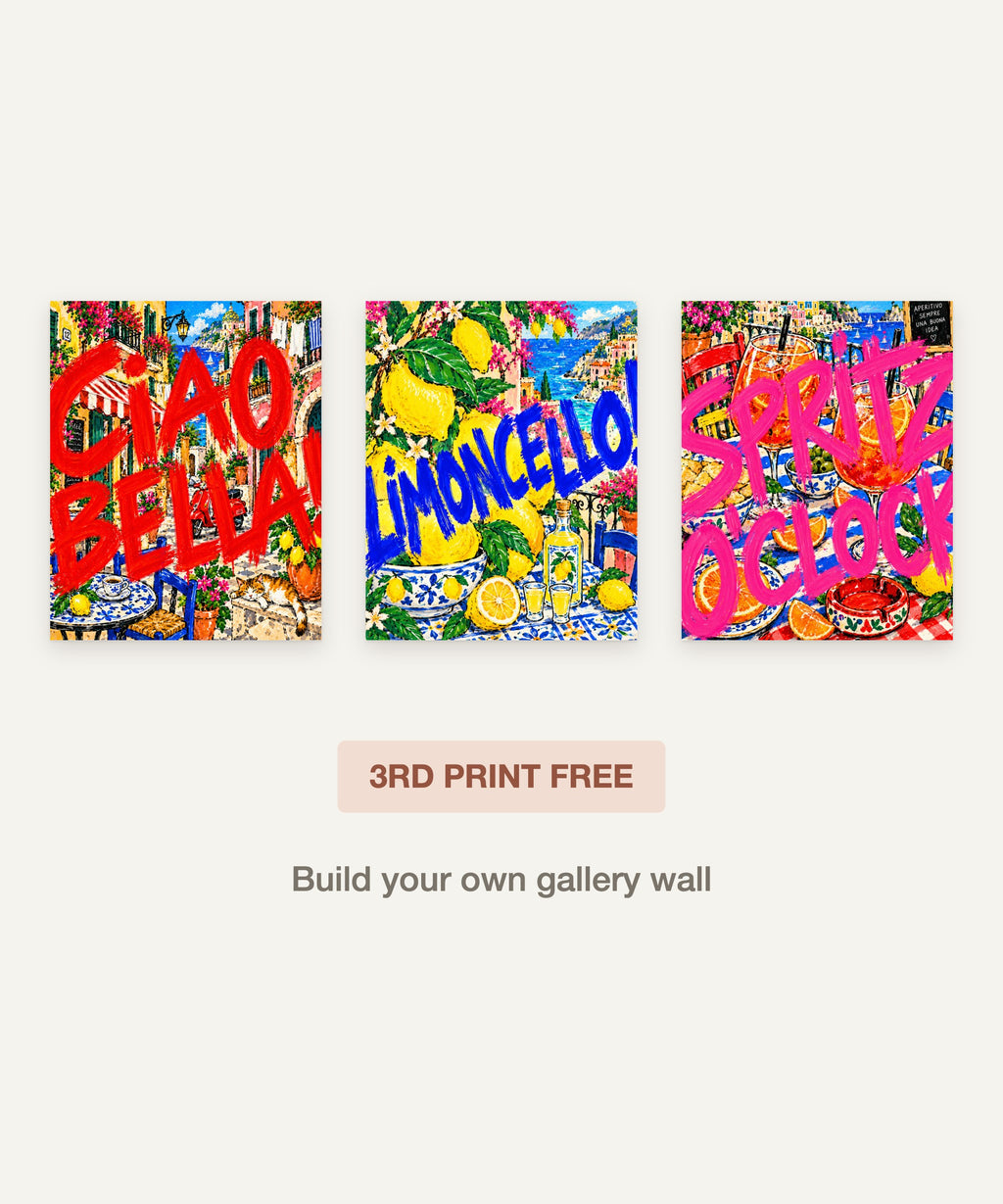 Saffron & Cobalt art print