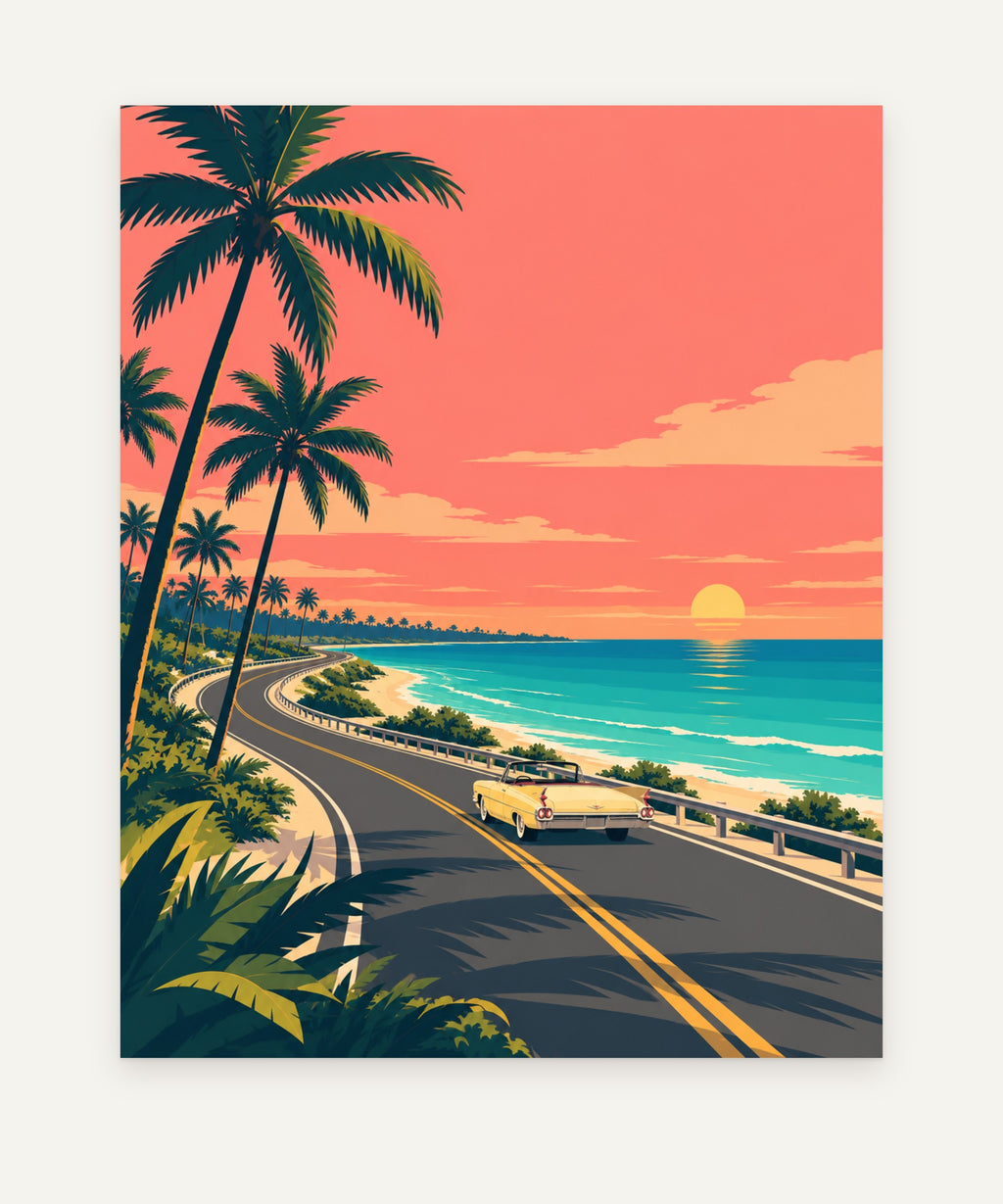 Scarlet & Lagoon art print