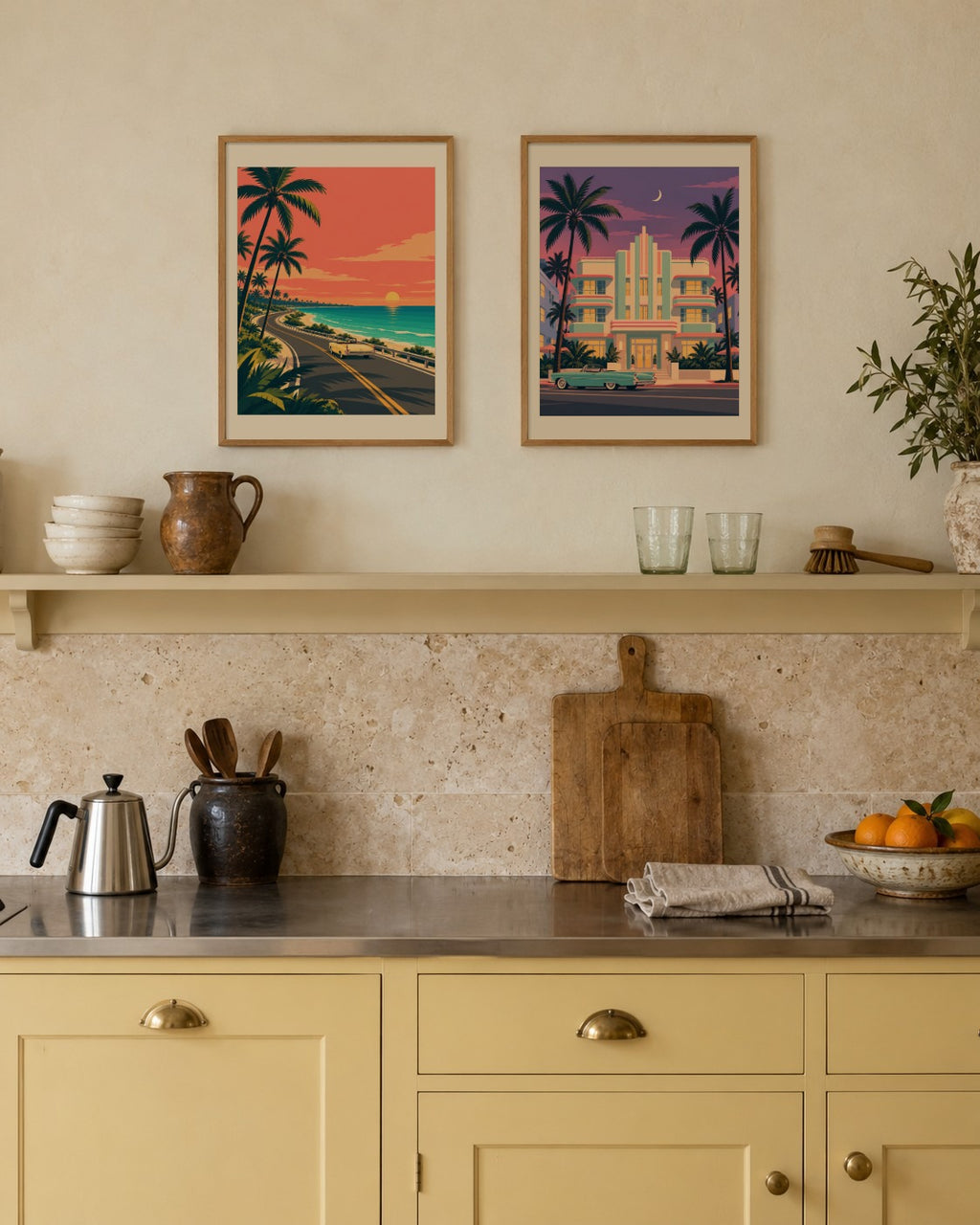 Scarlet & Lagoon art print
