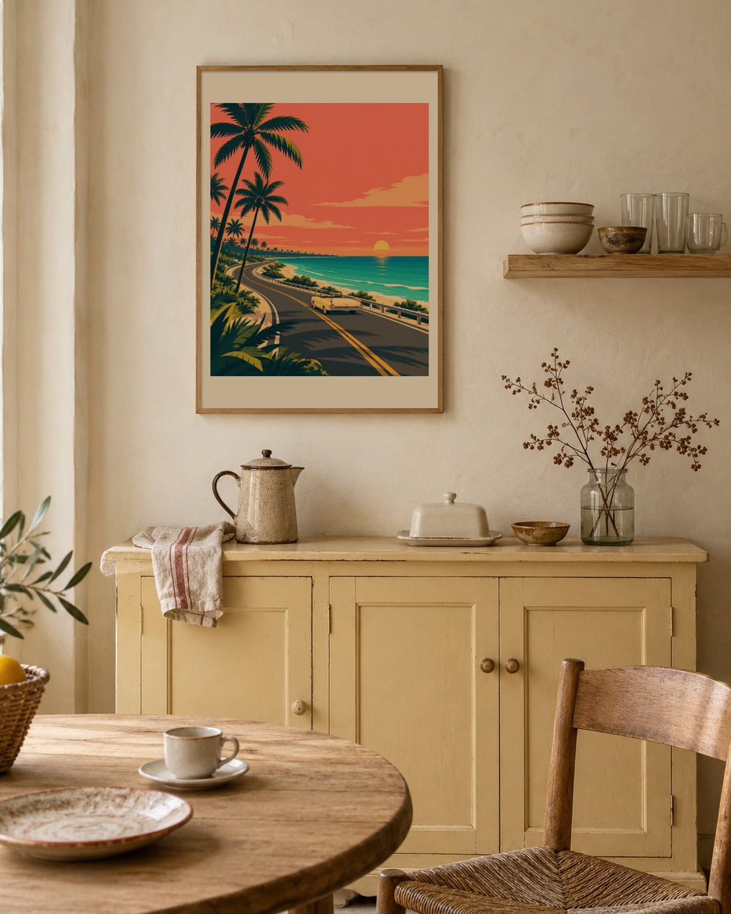 Scarlet & Lagoon art print