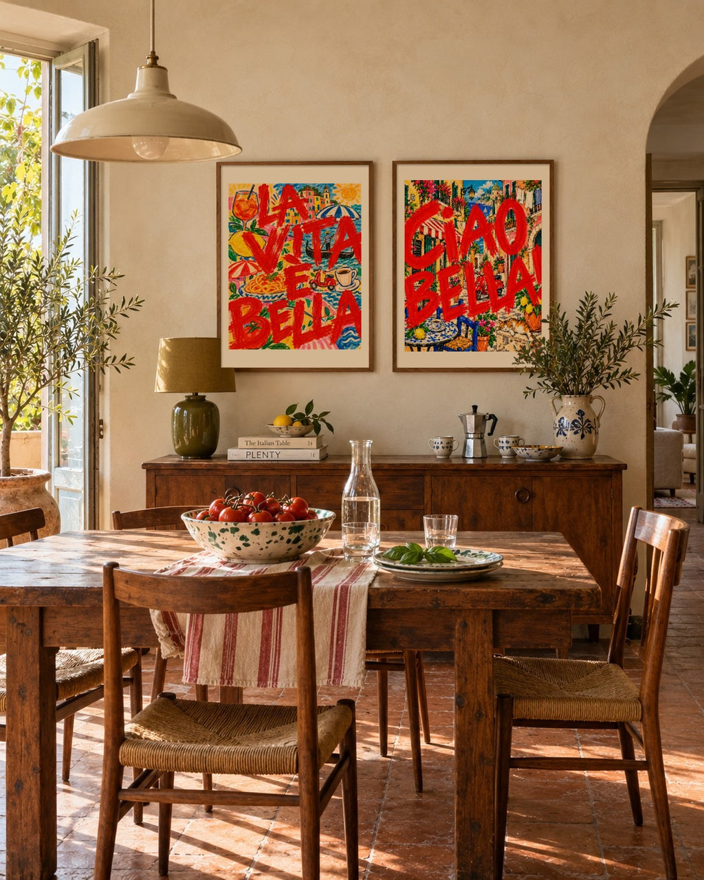 Tempo in Crimson art print