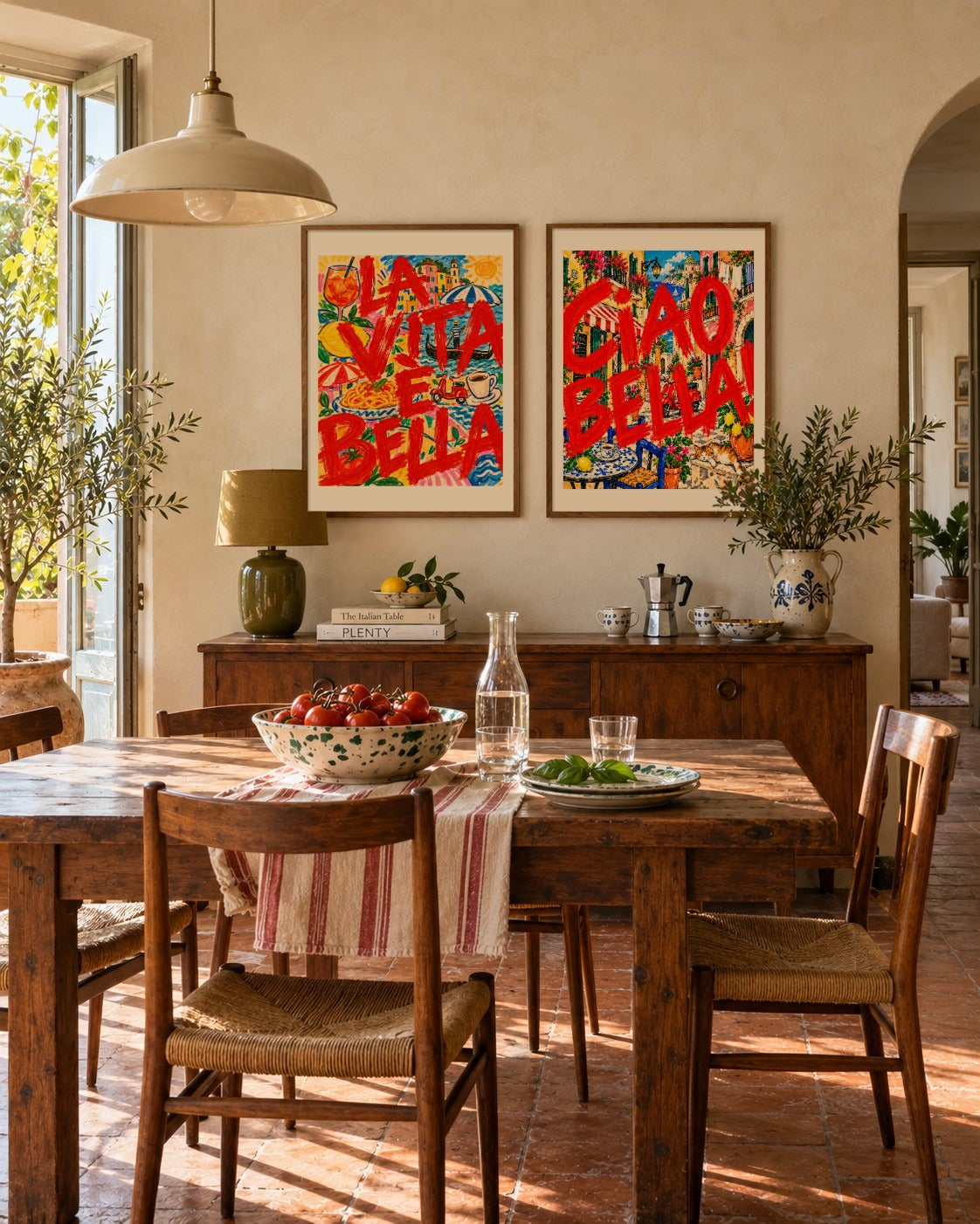 Tempo in Crimson art print