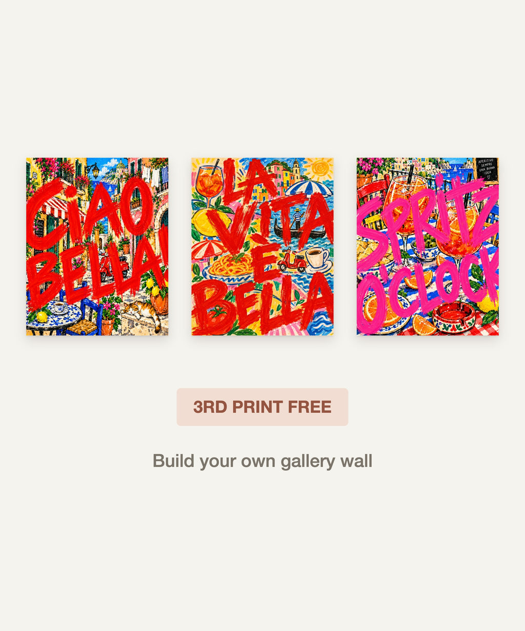 Tempo in Crimson art print